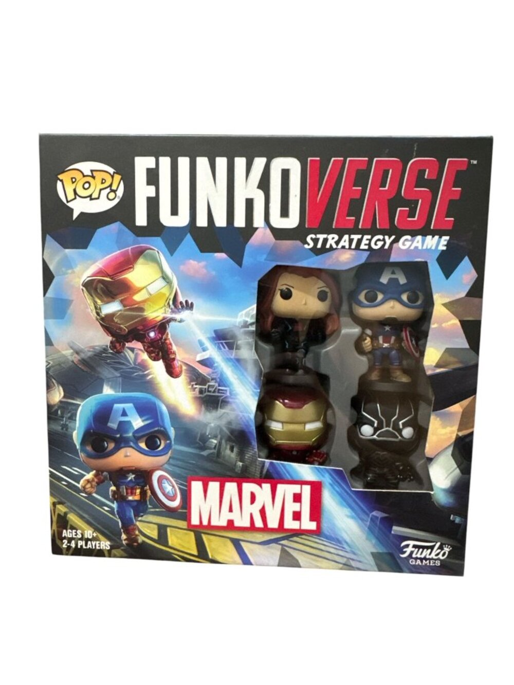 Funko Pop! Funkoverse Marvel Strategy Game WITH/ Captain America, Iron Man, Blac